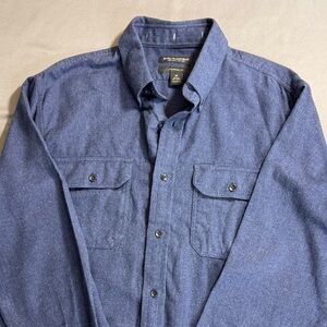 Banana Republic Navy Button-Up Shirt Size M